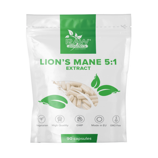 Extracto de Lion's Mane 5:1 500 mg 90 cápsulas