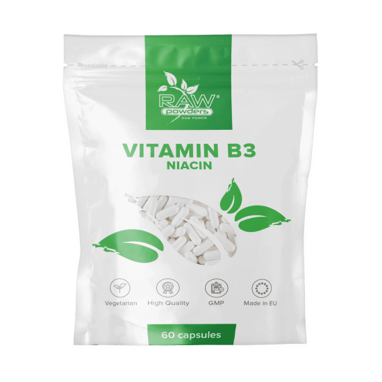 Vitamina B3 (Niacina) 500 mg 60 cápsulas