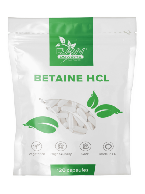 Betaína HCL 650 mg 120 cápsulas