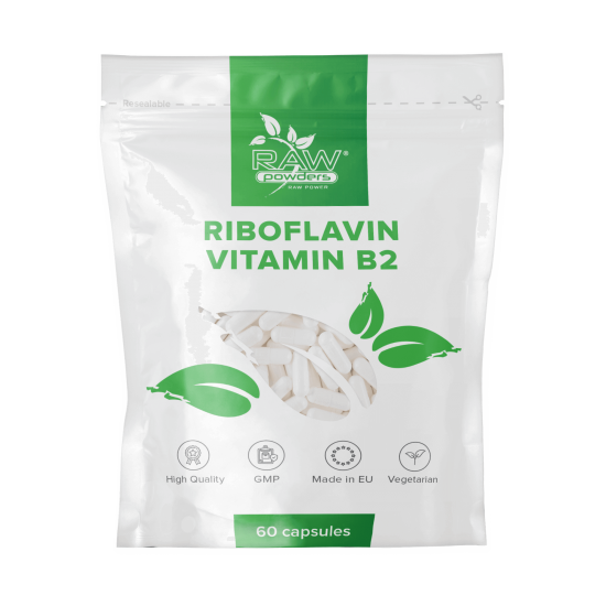 Riboflavina (Vitamina B2) 100 mg 60 cápsulas