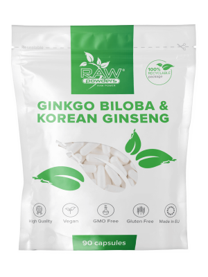 Ginkgo Biloba 3000 mg & Ginseng Coreano 1000 mg 90 cápsulas