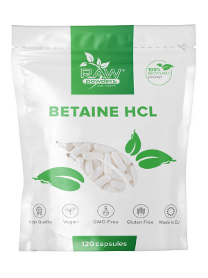 Betaína HCL 650 mg 120 cápsulas