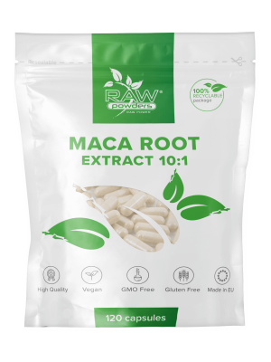 Extracto de raíz de Maca 10:1 500 mg 120 cápsulas