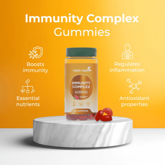 Nom Nom Immunity complex (60 gominolas sabor frambuesa)