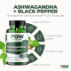 Ashwagandha & Black Pepper PLUS, 90 cápsulas