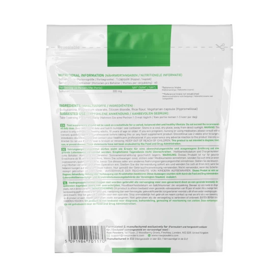 Sulbutiamina 300 mg 60 cápsulas