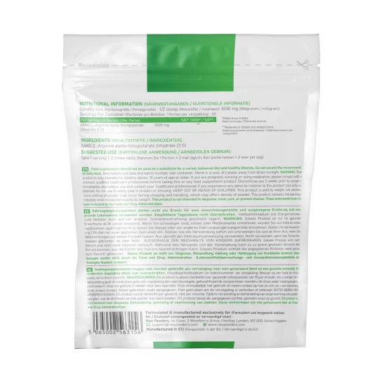 L-Arginina Alfa-Cetoglutarato (AAKG) en polvo 250 gramos L-Arginina Alfa-Cetoglutarato (AAKG) en polvo 250 gramos